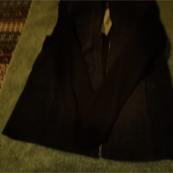 JESSICA LONDON NWT WOMENS LEATHER SUEDE /SWEATER JACKET COAT. SIZE 14/16 JUNIOR - Picture 8 of 9